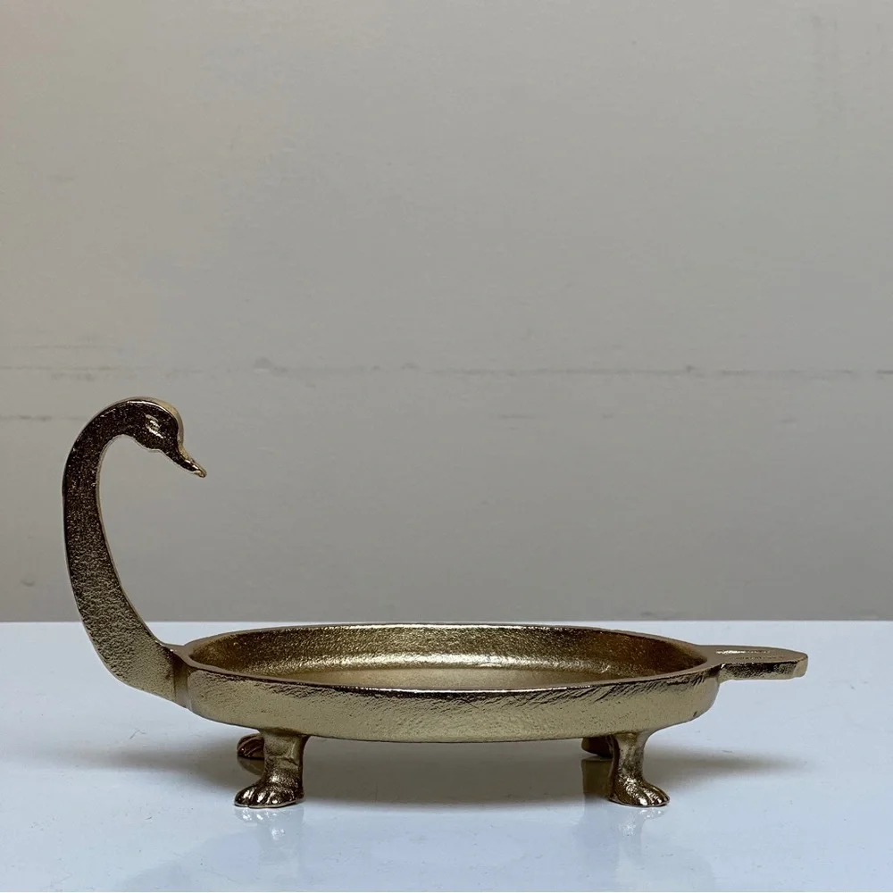 Opalhouse Gold Swan Trinket Dish Jewelry Organizer